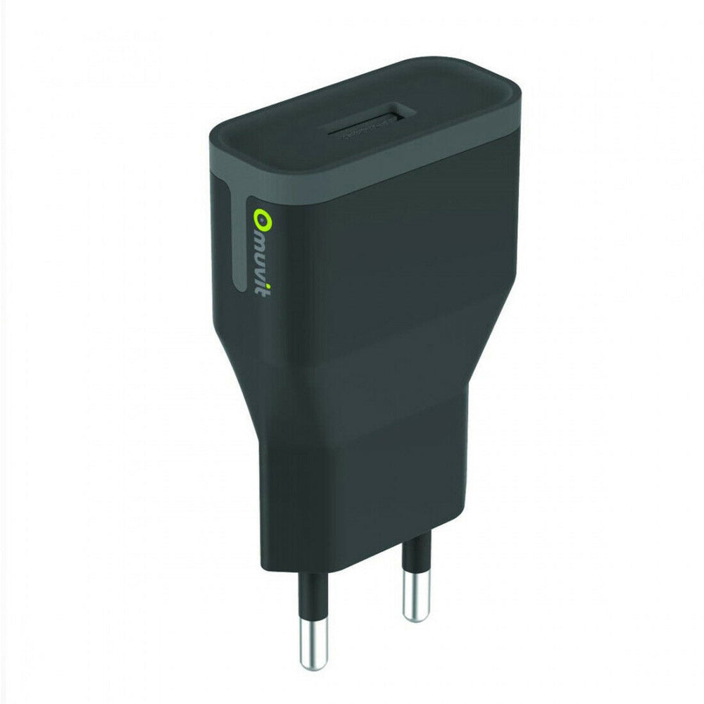 Transformador Muvit USB 2.4A color negro