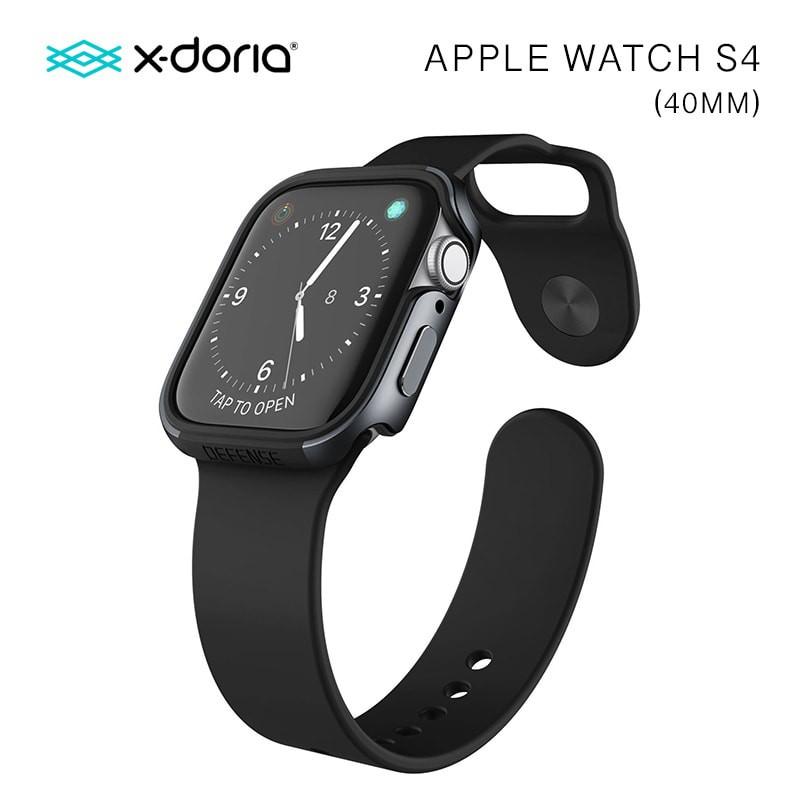 Funda protectora X-Doria Defense Edge para Apple Watch de 40 mm negro.