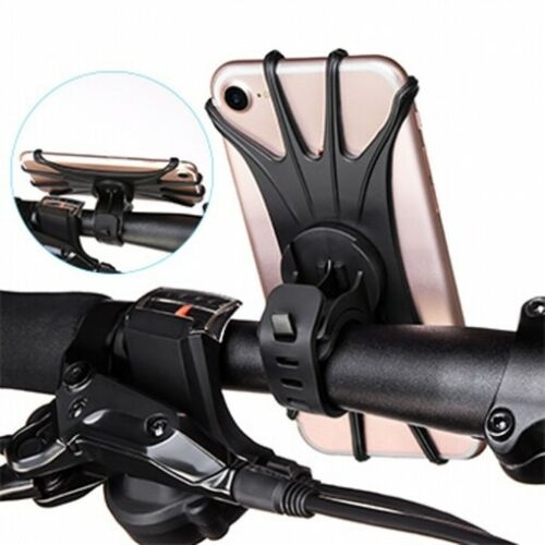 Soporte Bicicleta Universal Muvit a Manillar hasta 6» Negro.