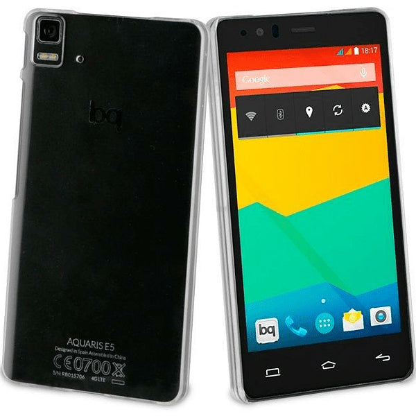 Funda Muvit Cristal para BQ E5 4G transparente.