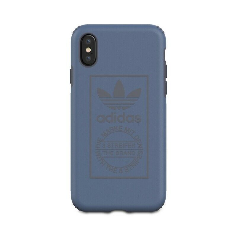 Funda Adidas para Apple iPhone XS/X Shockproof Techink azul (NUEVA)