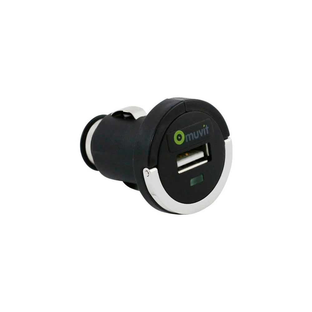 Muvit Mini cargador coche USB con anilla 1200 mA