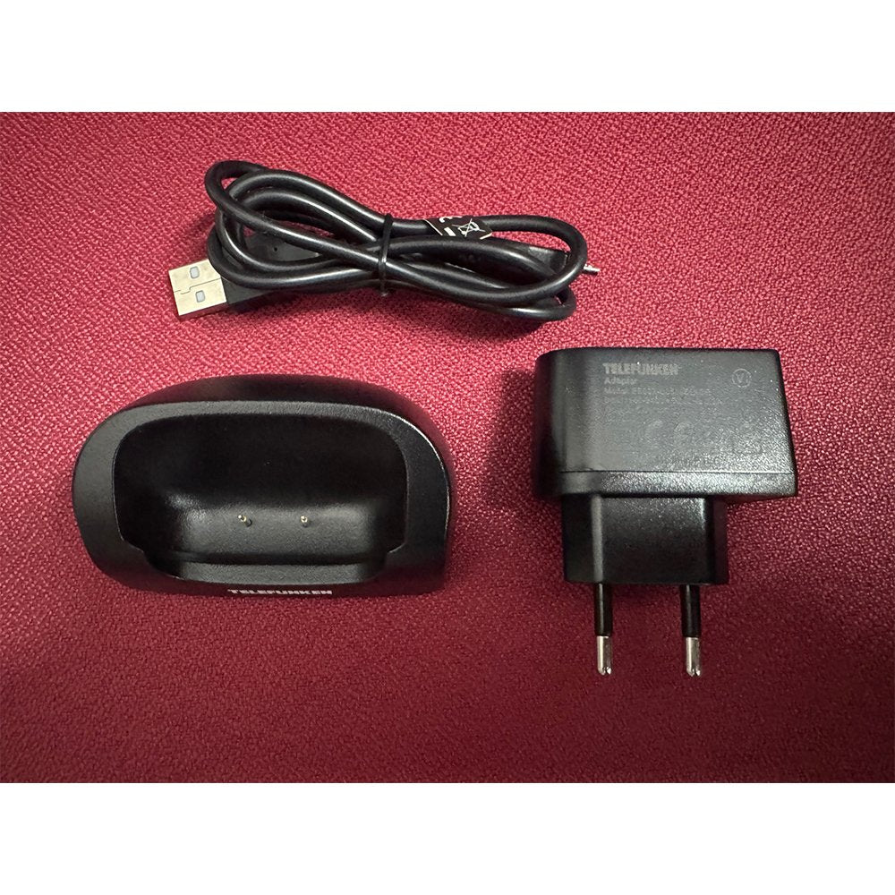 Base de carga original Telefunken para Telefunken TM240 + cargador