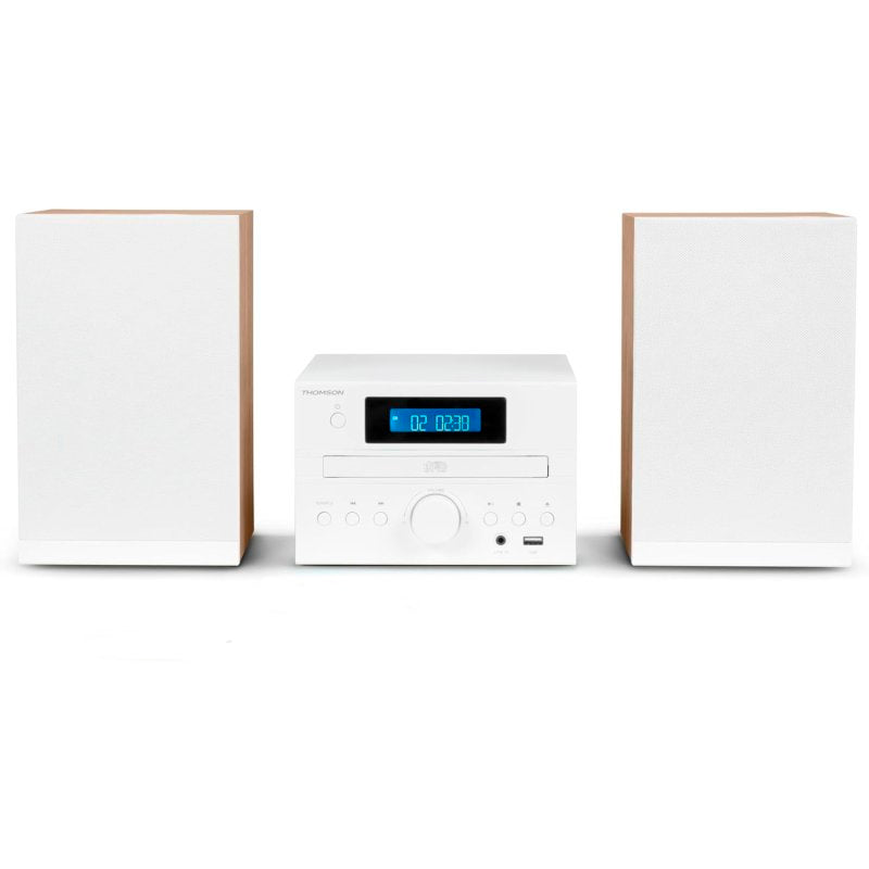 Minicadena Thomson MIC123BT Bluetooth 50W con Radio CD/MP3/USB Negra Usada *