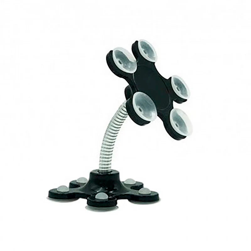 Soporte Universal Sobremesa Muvit Flexible con Ventosas Flor Negro