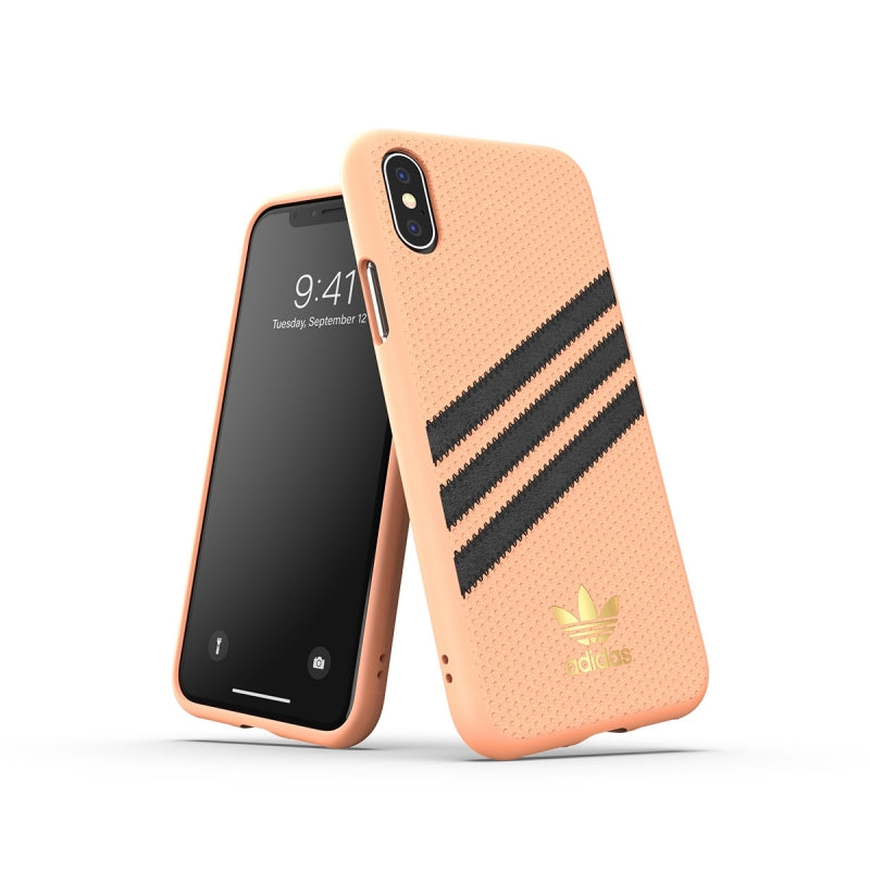 Funda Adidas 3 rayas Samba Apple iPhone X/Xs rosa Usada.