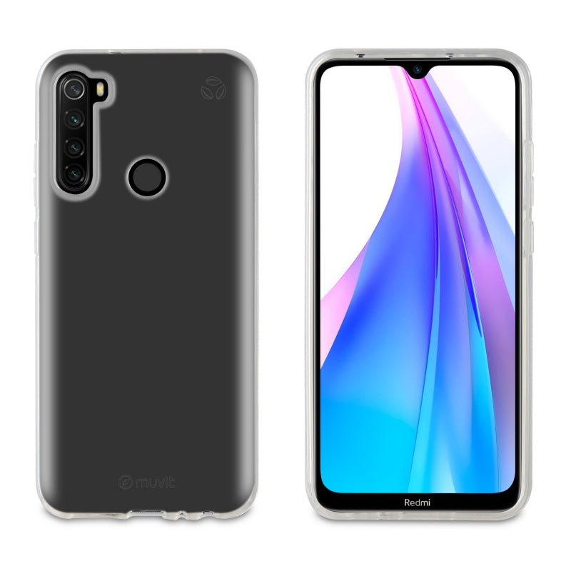Funda Muvit for change para Xiaomi Note 8T recycletek transparente.