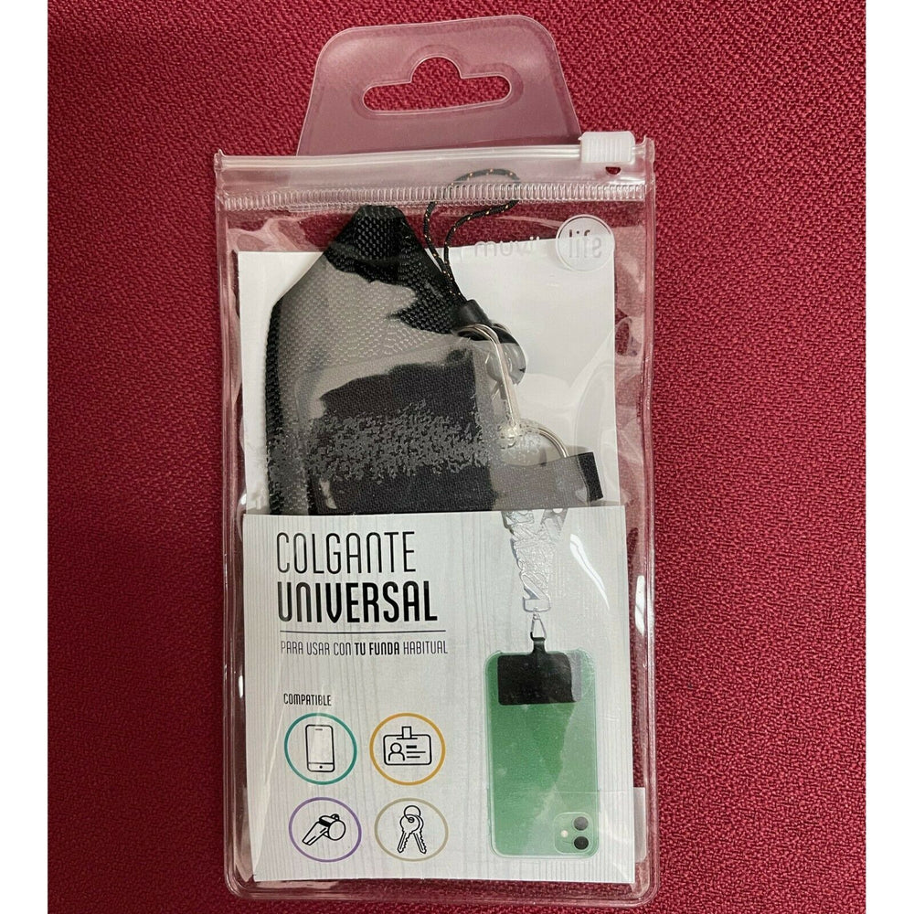 Muvit Life Colgante Universal para Fundas Negro.