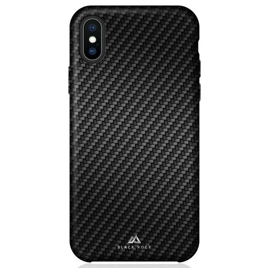 Funda Black Rock para Apple iPhone XS Max Carbon negra