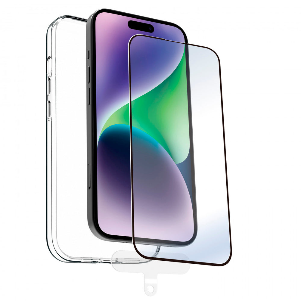 Pack Muvit for Change Apple iPhone 15 Pro funda+protector pantalla vidrio