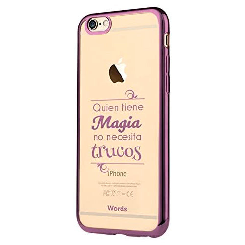 Carcasa transparente Words WOCT046 para Apple iPhone 7/8.