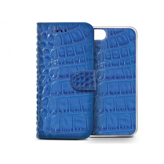 Funda Folio Celly Ambo Crocodile CROCOAIPH6PBL para Apple iPhone 6 plus azul.