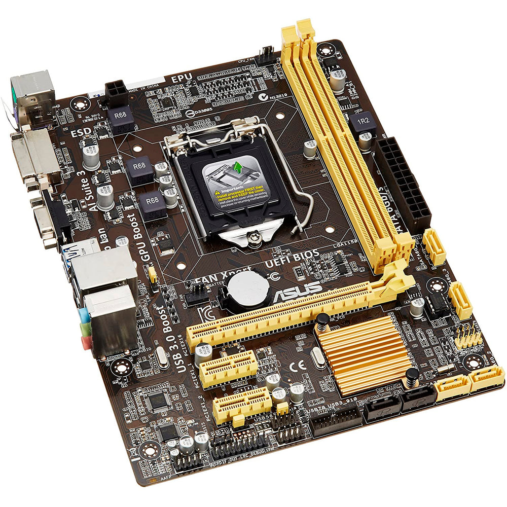 Placa Base Asus B85M-K 1150 (Socket H3) Micro ATX Usada **Falla ethernet placa**