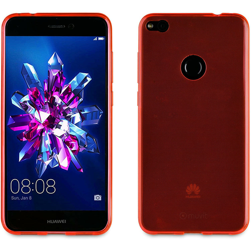 Funda Muvit Cristal Soft para Huawei P8 Lite 2017 color rosa.