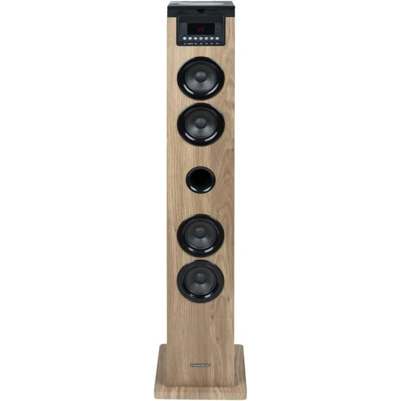 Torre de Sonido Thomson DS122CD Bluetooth con Reproductor de CD 60 W Madera