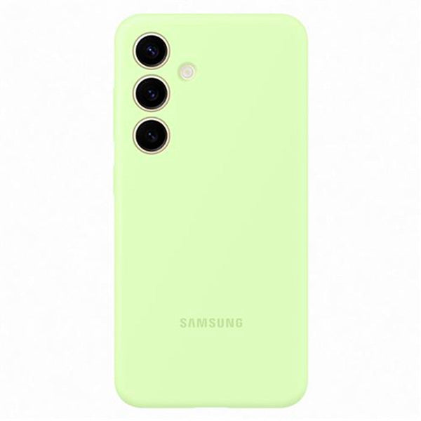 Funda original Samsung de silicona para Samsung Galaxy S24 color lima (NUEVA)