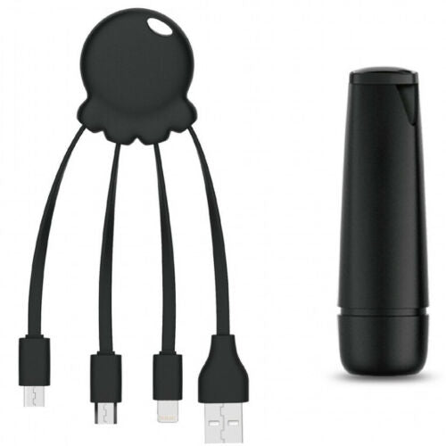 Batería portátil POWERBANK 2600 mAh+cable de carga compatible todos los móviles