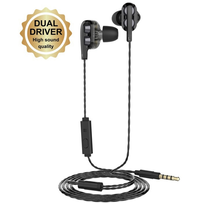 Auriculares Muvit M1i+ 3,5 mm negro