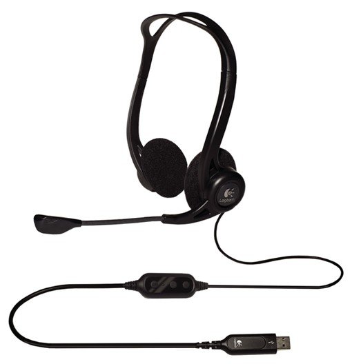 Logitech Auriculares de Diadema para PC 960 USB