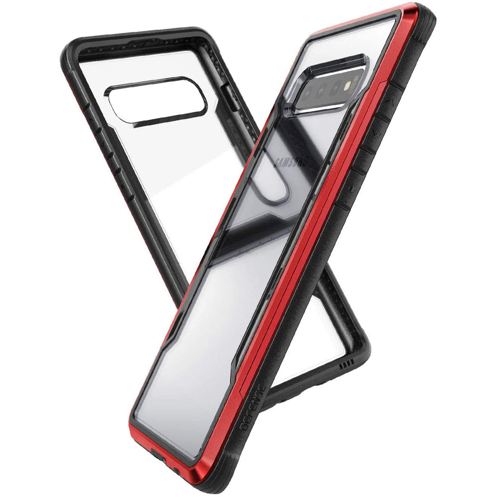 Carcasa X-Doria Defense Shield para Samsung Galaxy S10 roja.