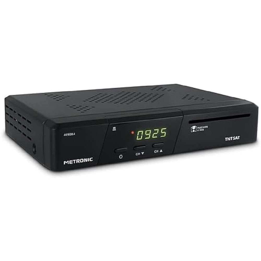 Receptor de TV por satélite Metronic 441639 (USB, DVB-S2, HDMI) Negro (NUEVO)