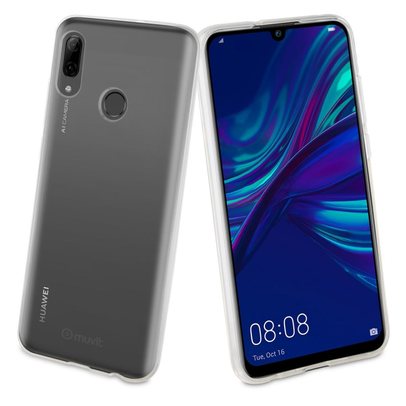 Carcasa Muvit Cristal Soft para Huawei P Smart 2019 transparente.