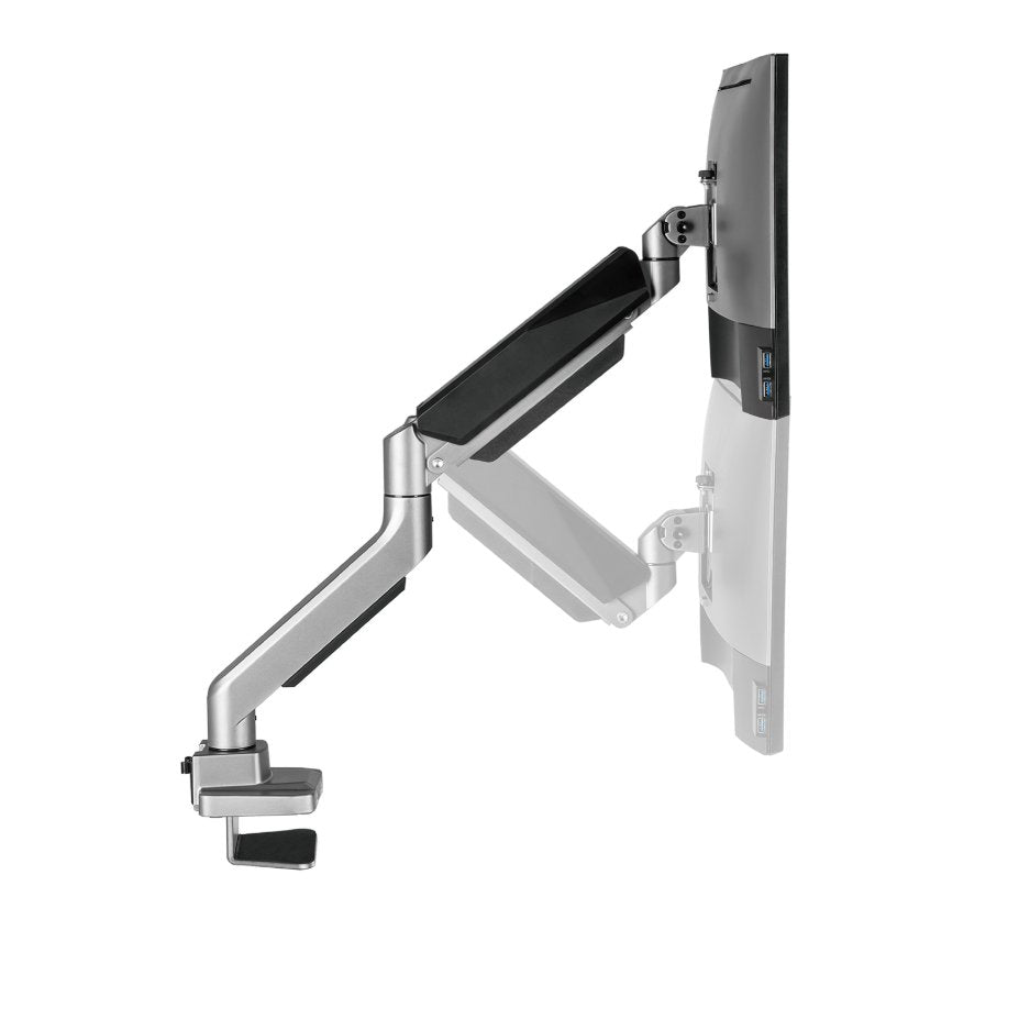 Soporte con brazo V7 DM1HD con resorte de gas de alta resistencia para 1 monitor