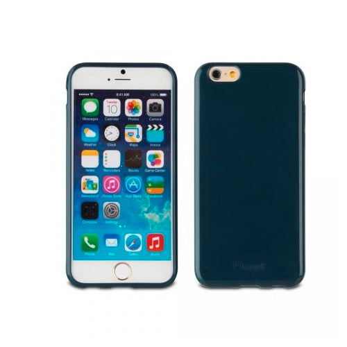 Funda Muvit minigel fina para Apple iPhone 6 color azul.