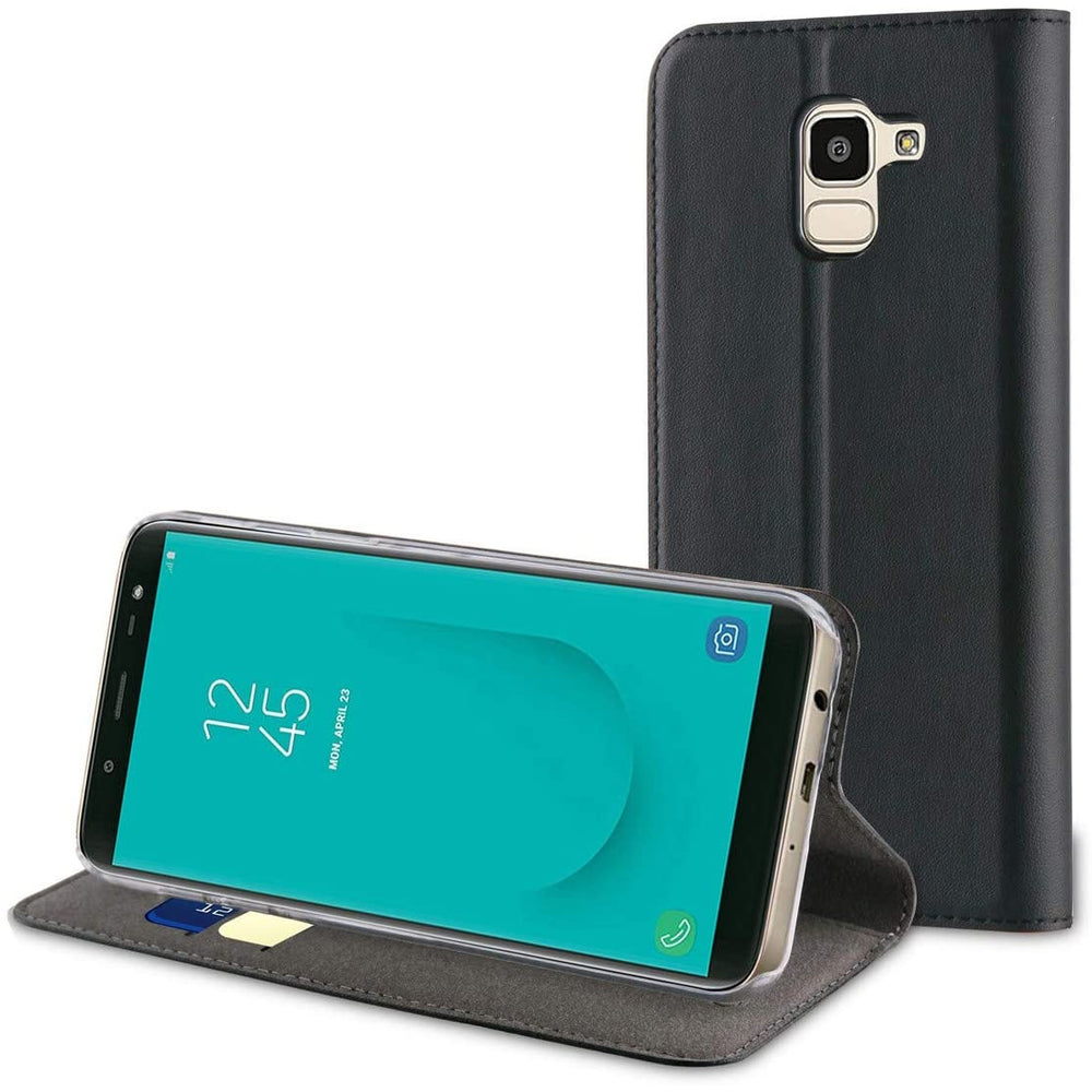 Funda Muvit Folio con Función Soporte y Tarjetero para Samsung Galaxy J6 2018