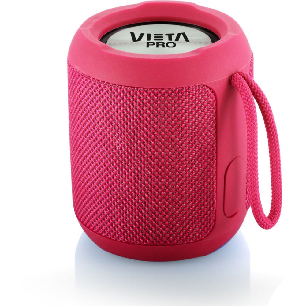 Altavoz inalámbrico Vieta Handy rosa 7W USB Bluetooth MP3 llamadas radio Usado