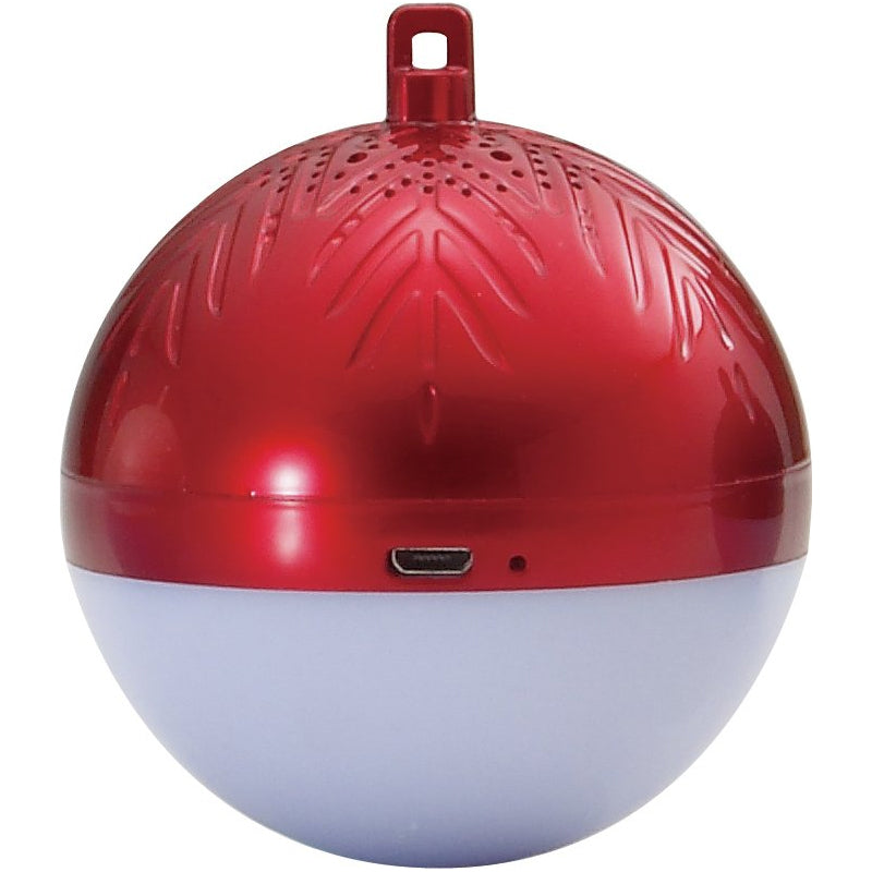 Altavoz portátil Conceptronic Bluetooth Tariq Bola De Navidad Con Luz LED roja