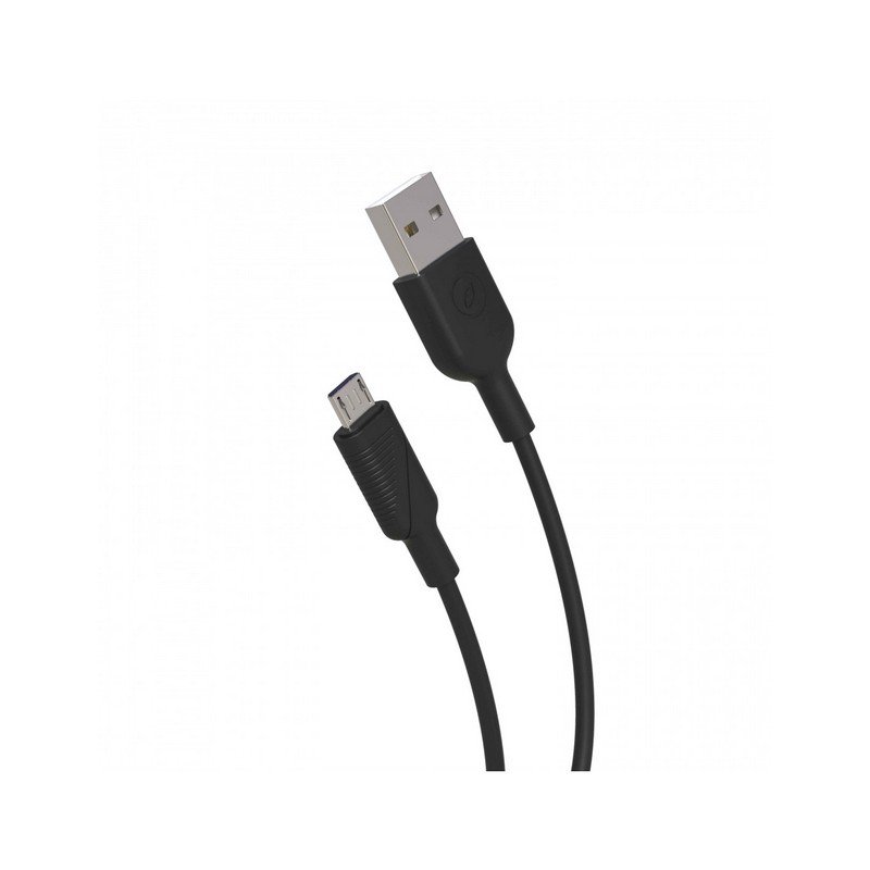 Cable Muvit for change USB a Micro USB 2,4A 1,2m negro **Embalaje dañado**.