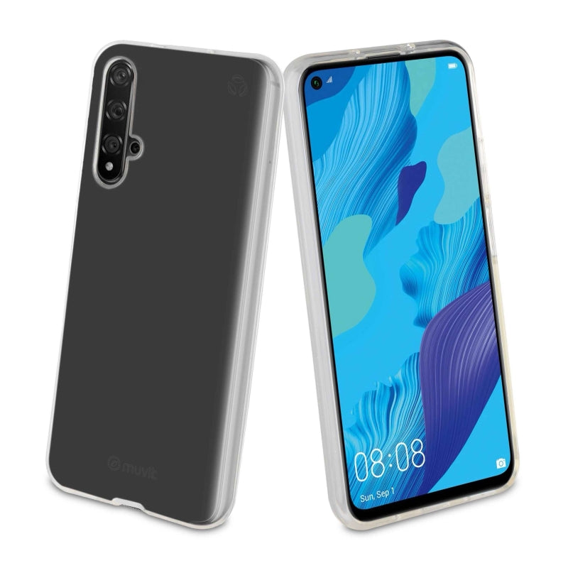 Funda Muvit for Change para Huawei Nova 5T recycletek transparente.
