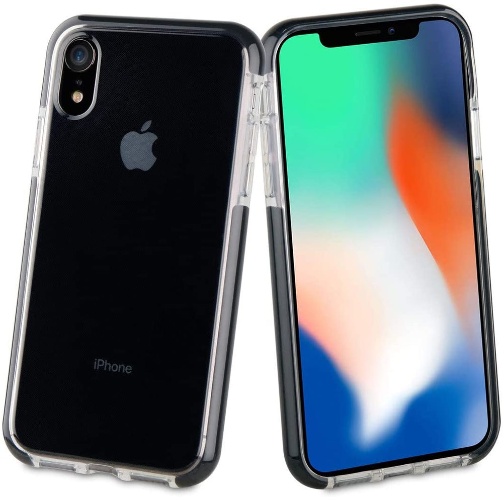 Funda Muvit Tiger Soft para iPhone XR Transparente (NUEVO).