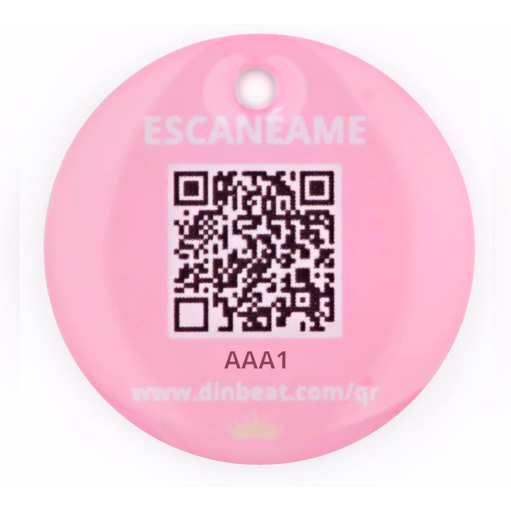 Identificación Mascota Dinbeat DBQRC05 QR Reina de la Casa