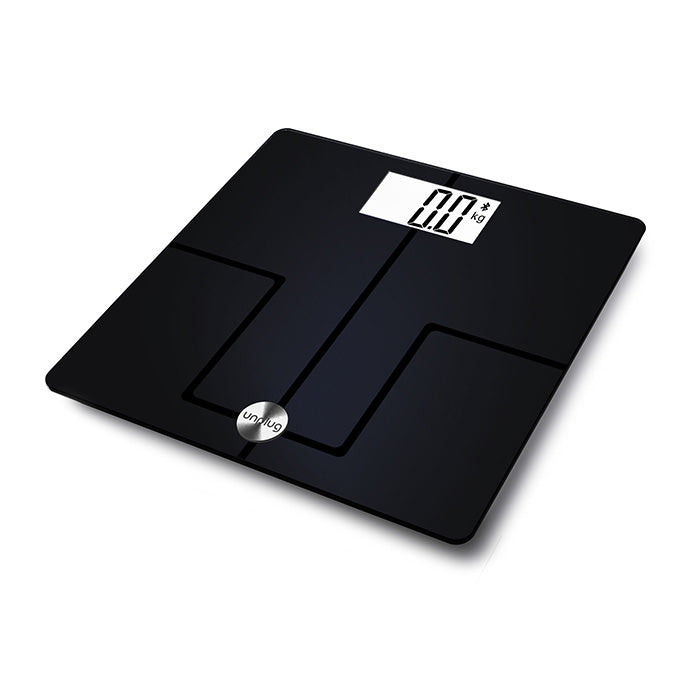 Báscula inteligente Unplug UPSC20N Bluetooth **No incluye las pilas, sin caja**.