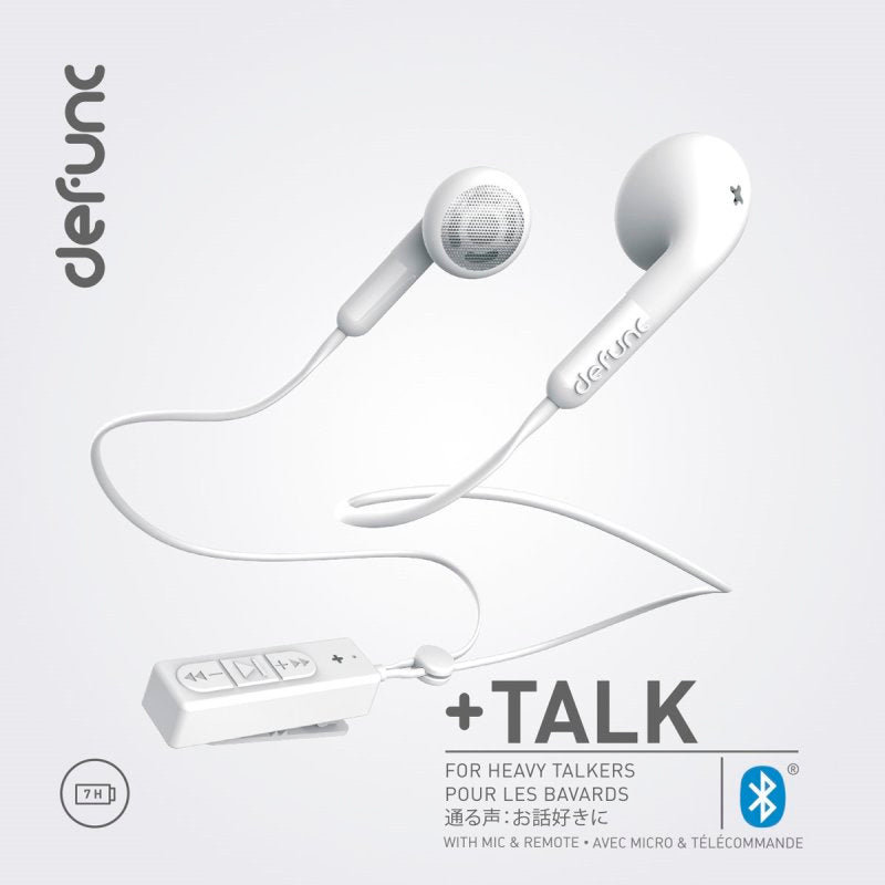 Auriculares DeFunc PLUS Talk Bluetooth blancos