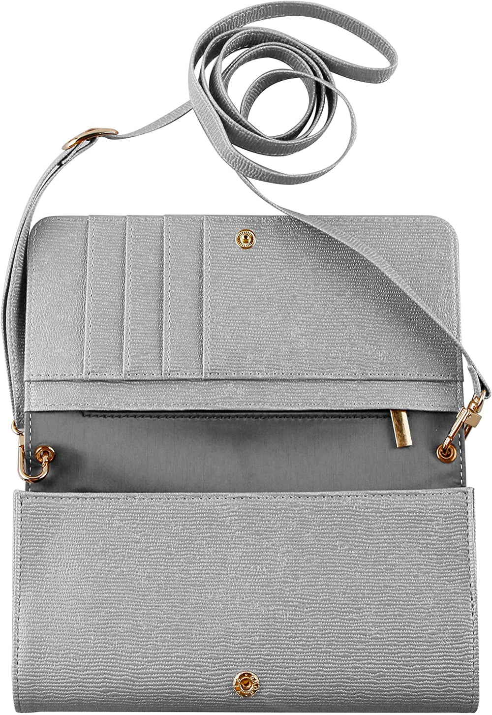 Muvit Life MLCUN0003 Funda para teléfono móvil 15,2 cm (6») Bolso Plata.