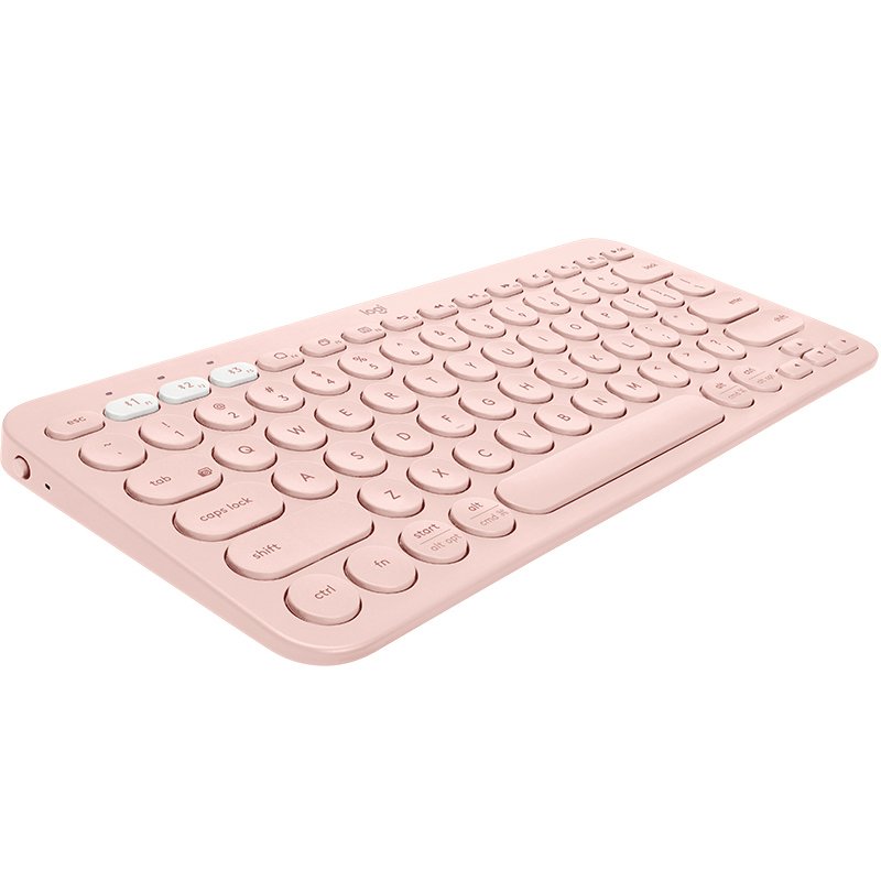 Teclado Bluetooth Multi-Dispositivo Logitech K380 Rosa en español (ñ)