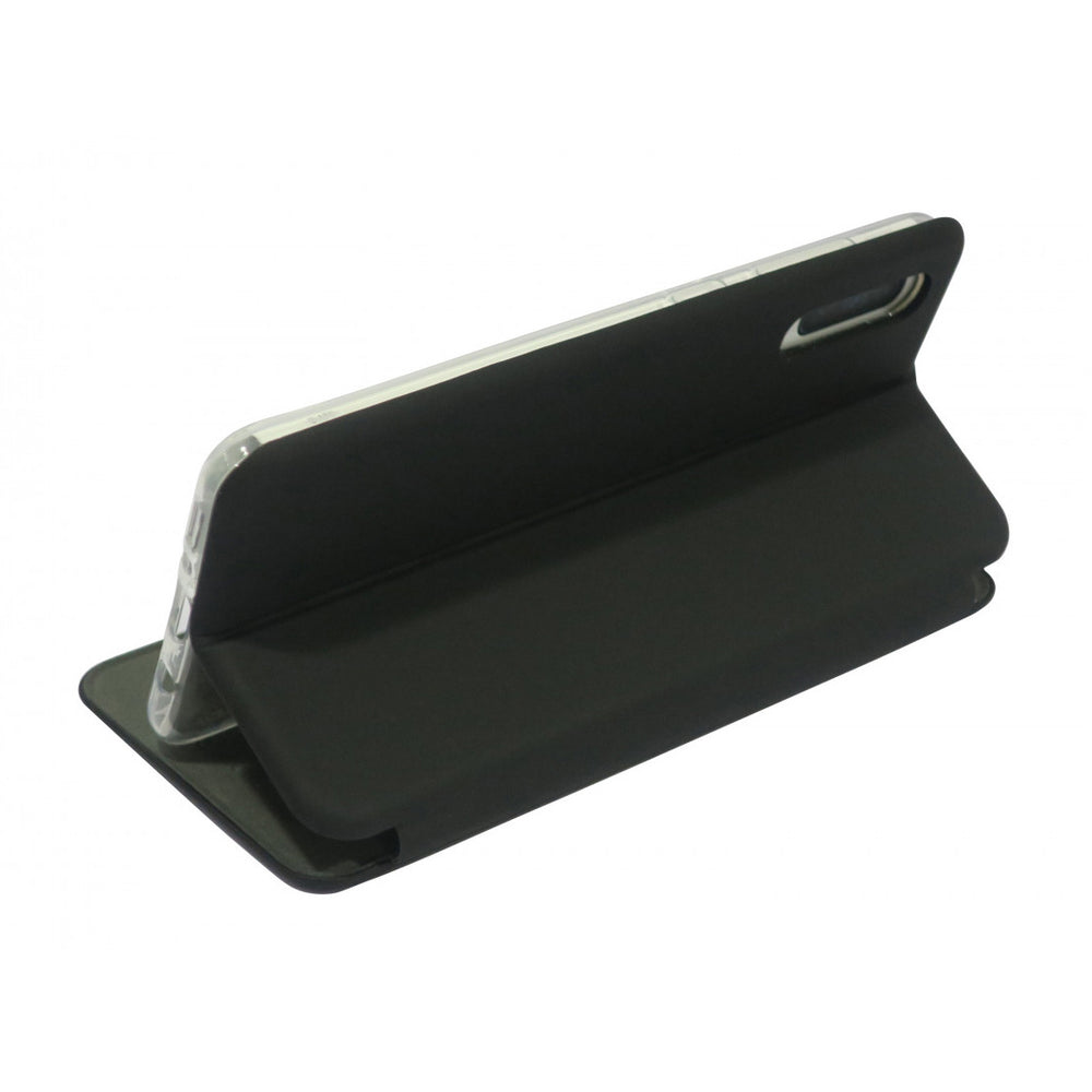 Funda Muvit Folio para Samsung Galaxy A70 función soporte + tarjetero negra.