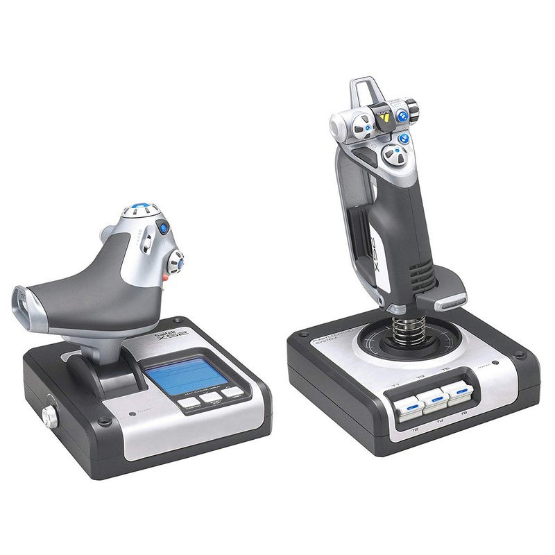 Logitech G Saitek X52 Flight Control System Sistema de Control de Vuelo Usado *