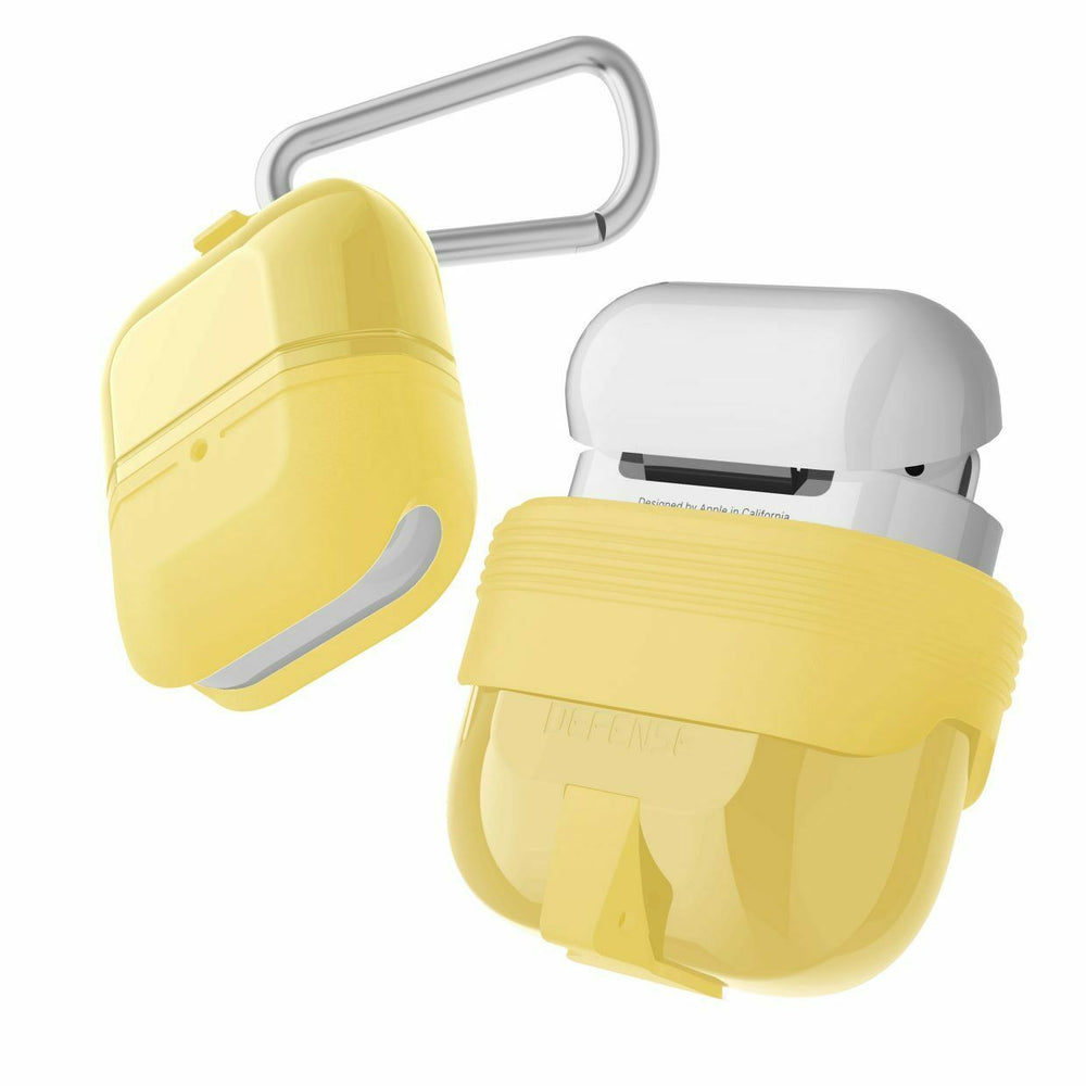 Estuche X-Doria Defense Journey para Air pods 1 y 2 amarillo.