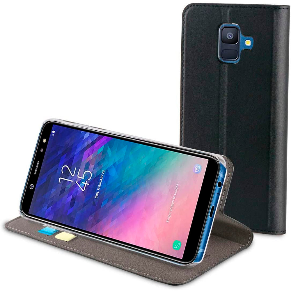 Funda Muvit Folio con Funcion Soporte y Tarjetero para Samsung Galaxy A6 2018