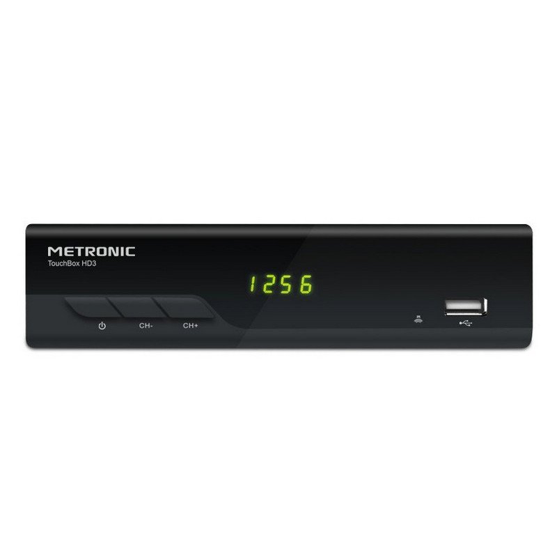 Receptor Satélite Metronic TouchBox HD3 FullHD DVB-S2 con toma USB negro