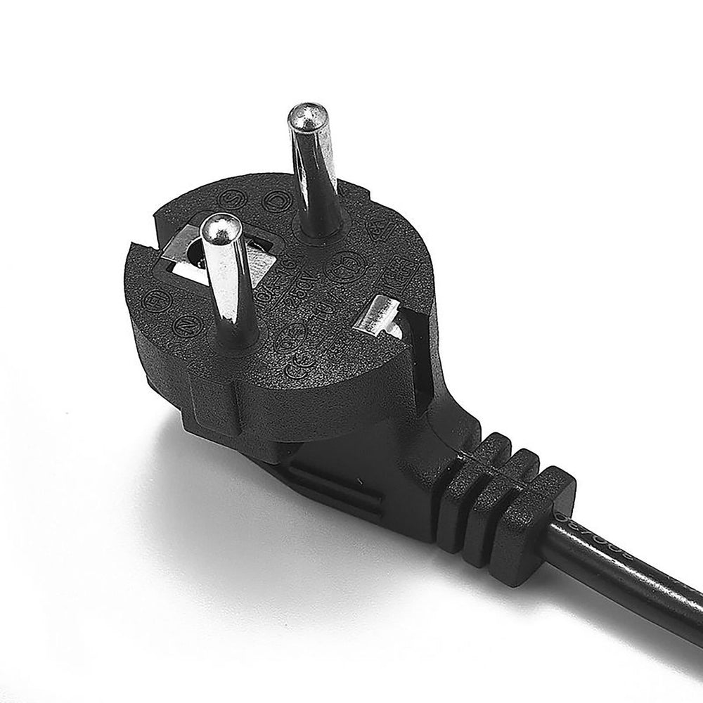 Pack de 5 Cables de 1.5 metros de corriente con 3 espigas para PC,TV,LCD,etc…