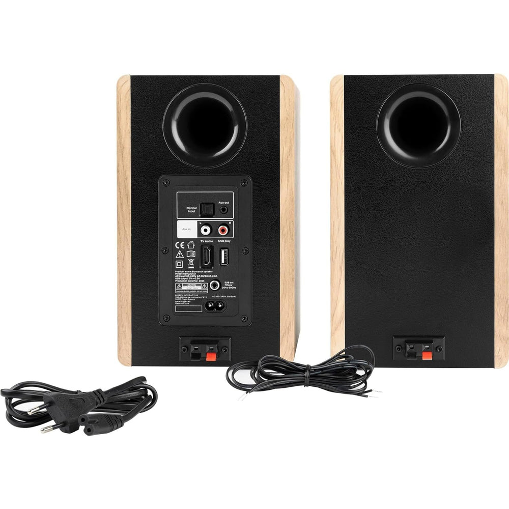 Altavoces Thomson WS902DUO 150 W Bluetooth Marrón/Gris/Negro **Sin mando**