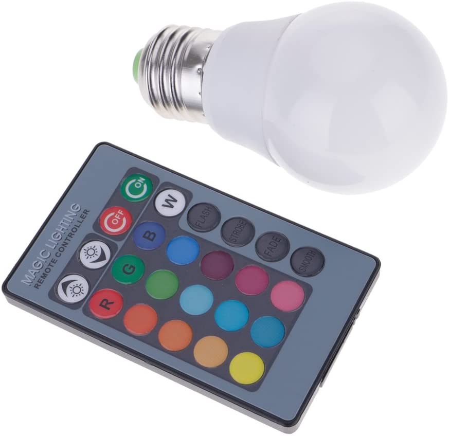Bombilla LED RGB HuntGold 3W E27 16 colores