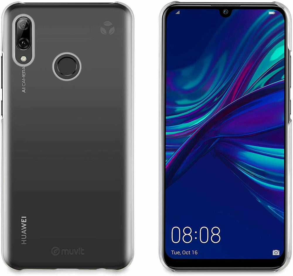 Funda Muvit for change para Huawei P Smart 2019 recycletek transparente.