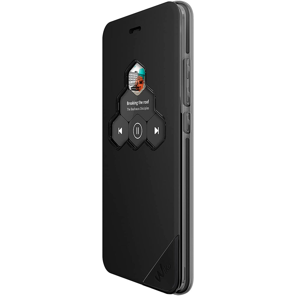 Funda original Wiko para móvil Wiko WiCube para Harry color negro.