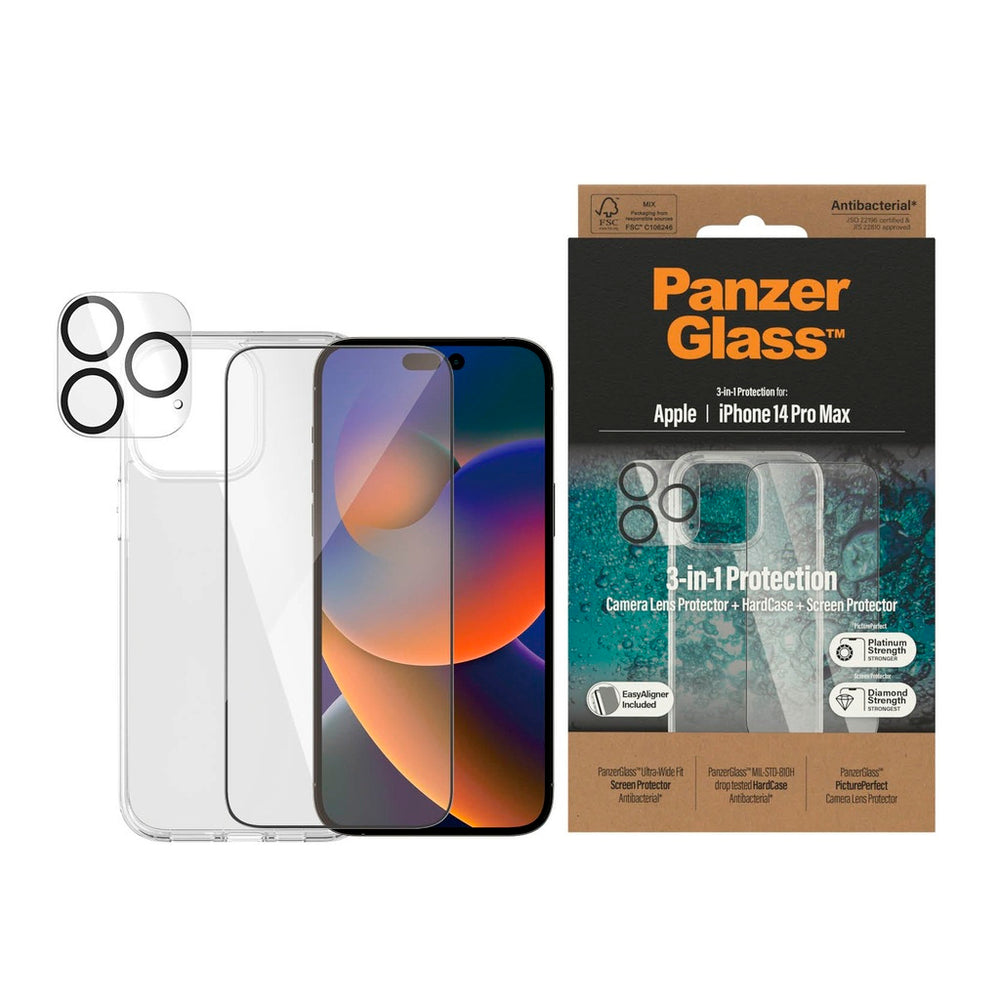 Funda PanzerGlass para iPhone 14 Pro Max **No incluye proyector de pantalla**